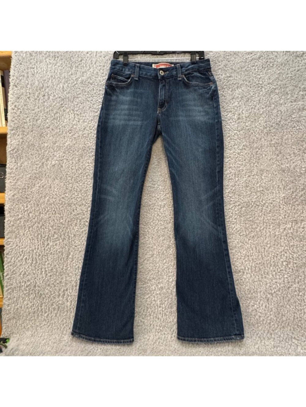 Gap Curvy Flare Jeans Women's Size 6 R Dark Wash Medium Rise Y2K - Picture 8 of 8